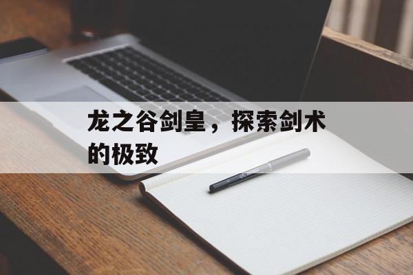 龙之谷剑皇，探索剑术的极致