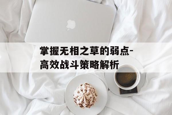 掌握无相之草的弱点-高效战斗策略解析
