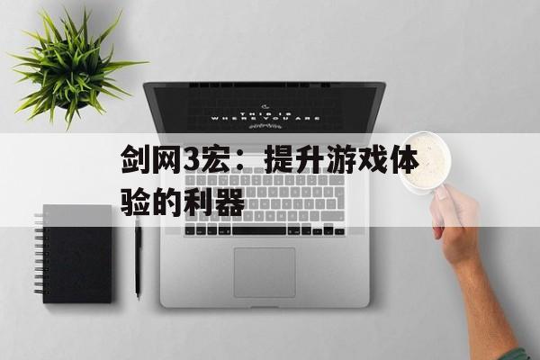 剑网3宏：提升游戏体验的利器