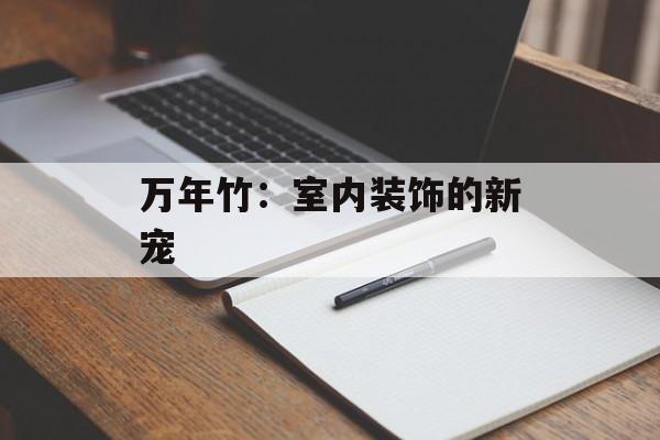 万年竹：室内装饰的新宠