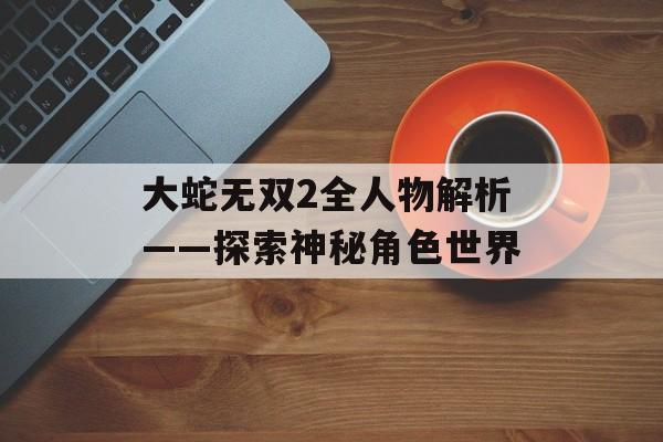 大蛇无双2全人物解析——探索神秘角色世界