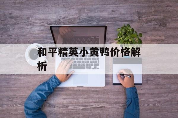 和平精英小黄鸭价格解析