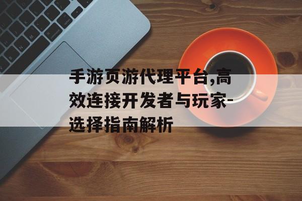 手游页游代理平台,高效连接开发者与玩家-选择指南解析