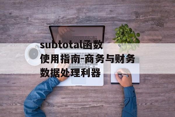subtotal函数使用指南-商务与财务数据处理利器