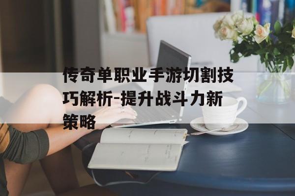传奇单职业手游切割技巧解析-提升战斗力新策略